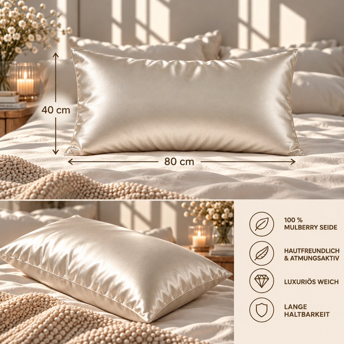 LUNEJA – Das 6-teilige Seiden-Set